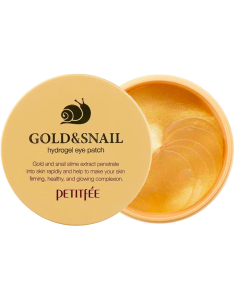 PETITFEE Gold and Snail Eye Patches, 60 buc